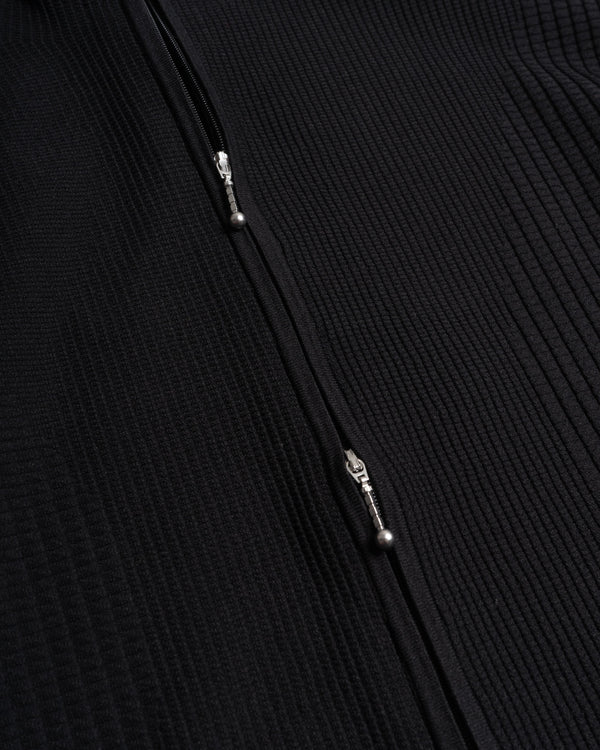 Soft-Weave L/S Knitted Top - Black