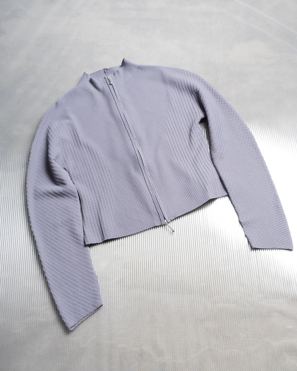 Soft-Weave L/S Knitted Top - Slate Blue