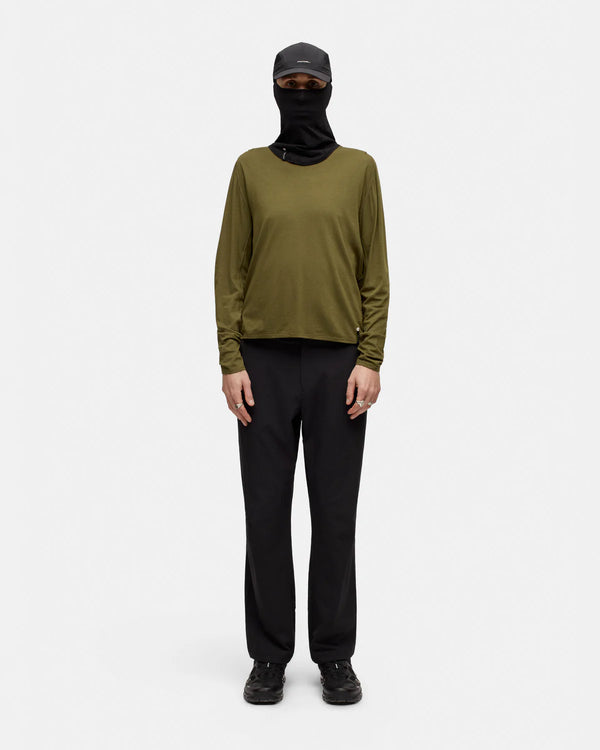 Drift Merino LS Tee - Dark Olive Portal