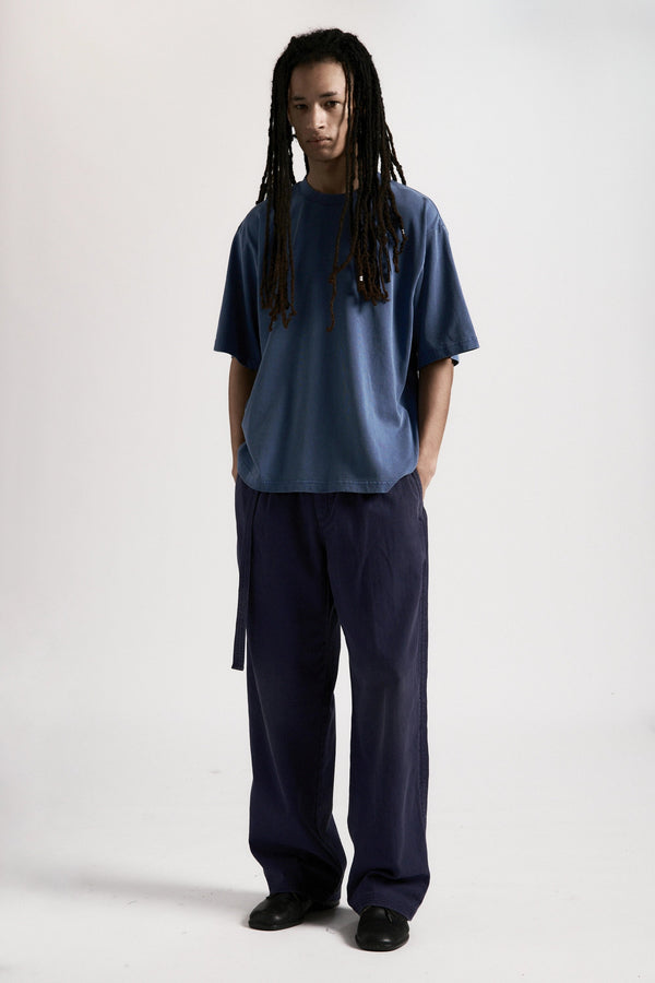 Pleated Work Pant - Navy Beach Brains
