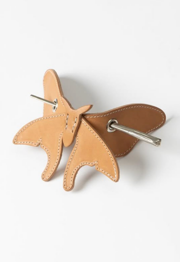 Moth Hair Pin - Tan
