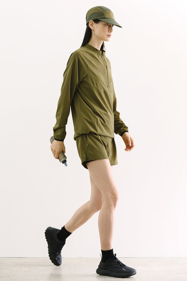 Light Flow Running Shorts - Olive Brown
