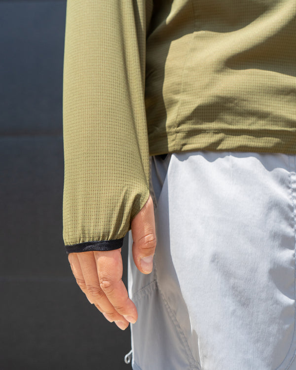 Light Flow Half Zip - Olive Brown