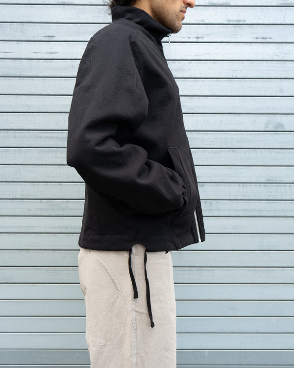 Knot Zipper Sweater - Black