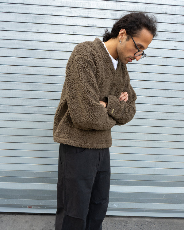 V-Smock Fleece - Sandstone