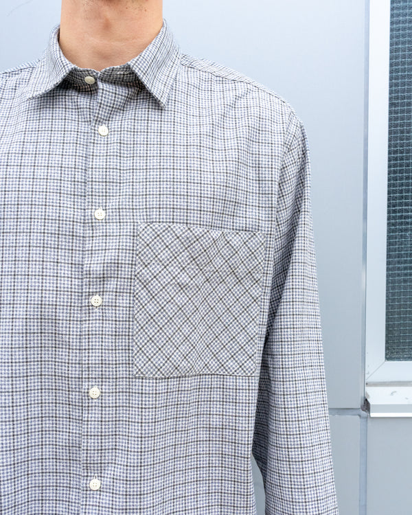 Oversized Shirt - Check Blue