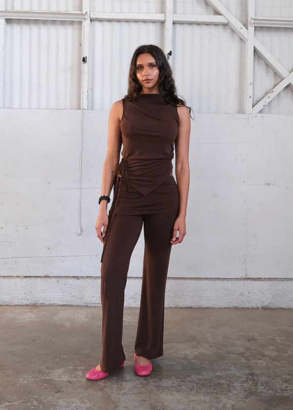 Portia Top - Americano Geel