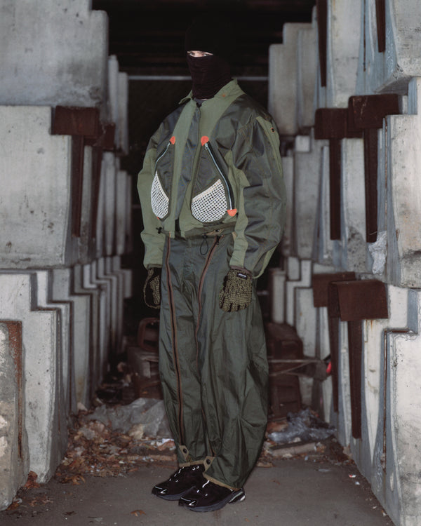 Hooded Bombvoyage Jacket – Green Seeing Red