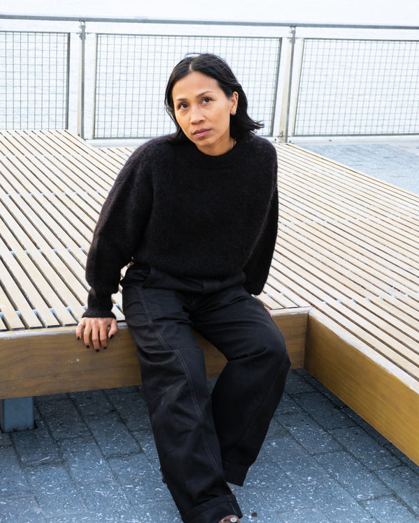 Jane Mohair Sweater - Black
