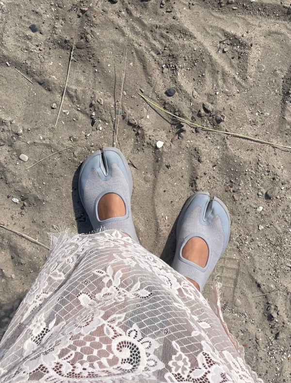 Tabi Mary Janes - Grey