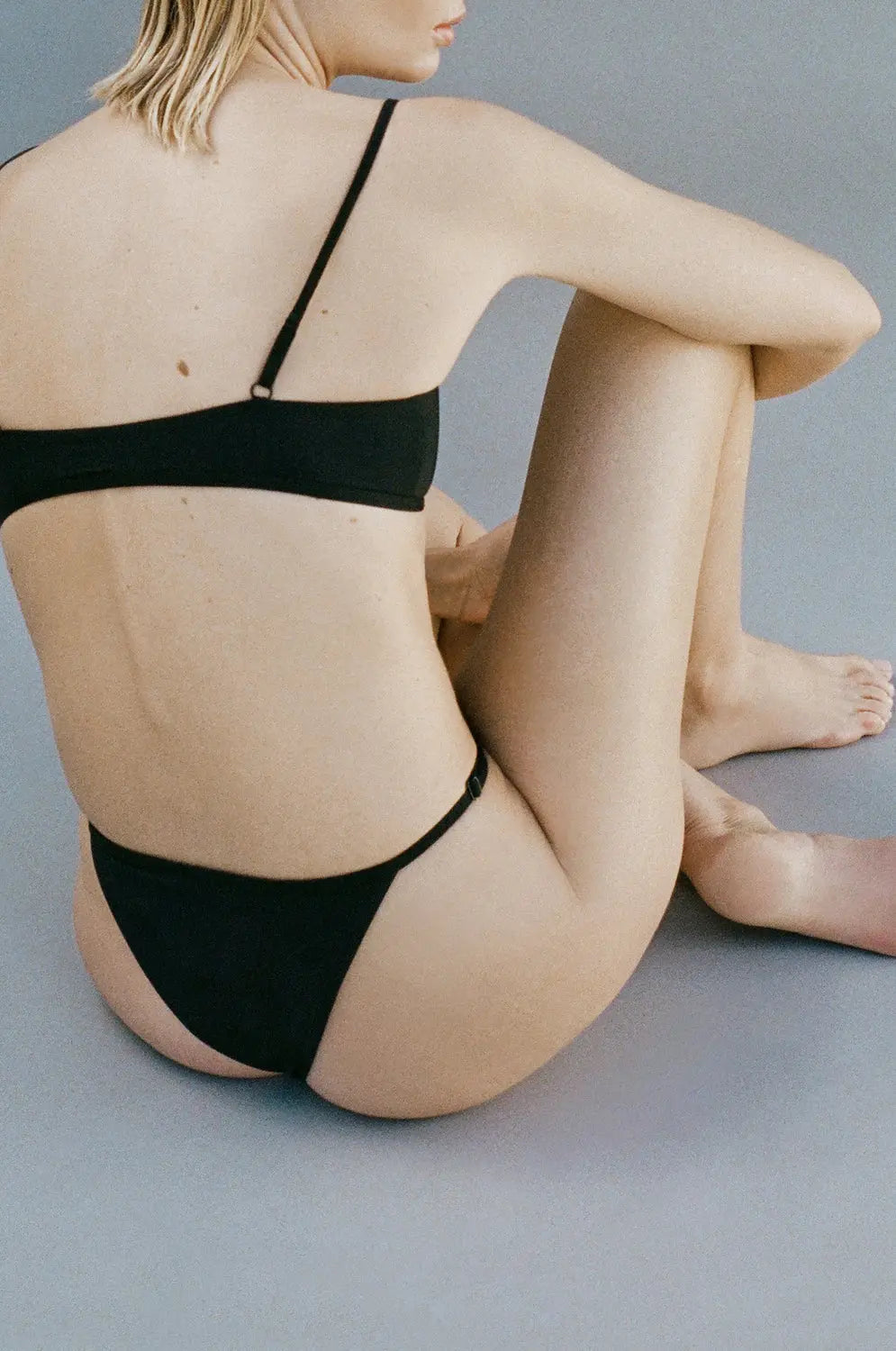 String Swim Bottom - Black