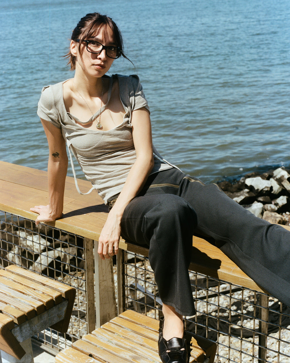 Altra Striped Top - Brown