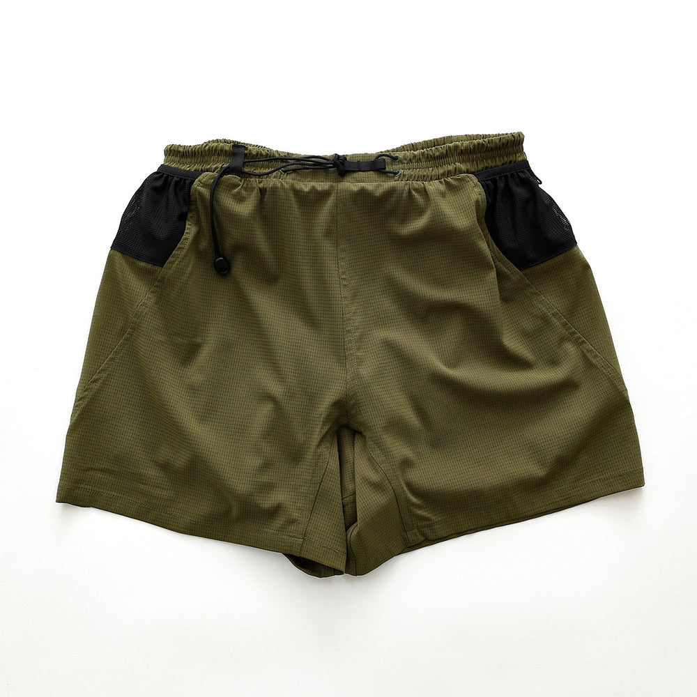 Light Flow Running Shorts - Olive Brown