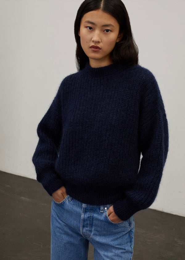 Grace Mohair Sweater - Navy