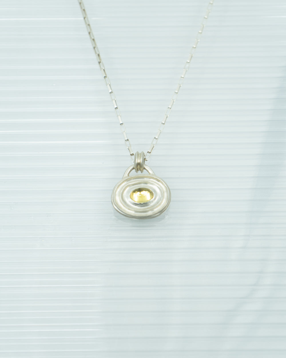 Wavelet Pendant - Green Tourmaline