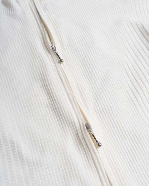 Soft-Weave L/S Knitted Top - White