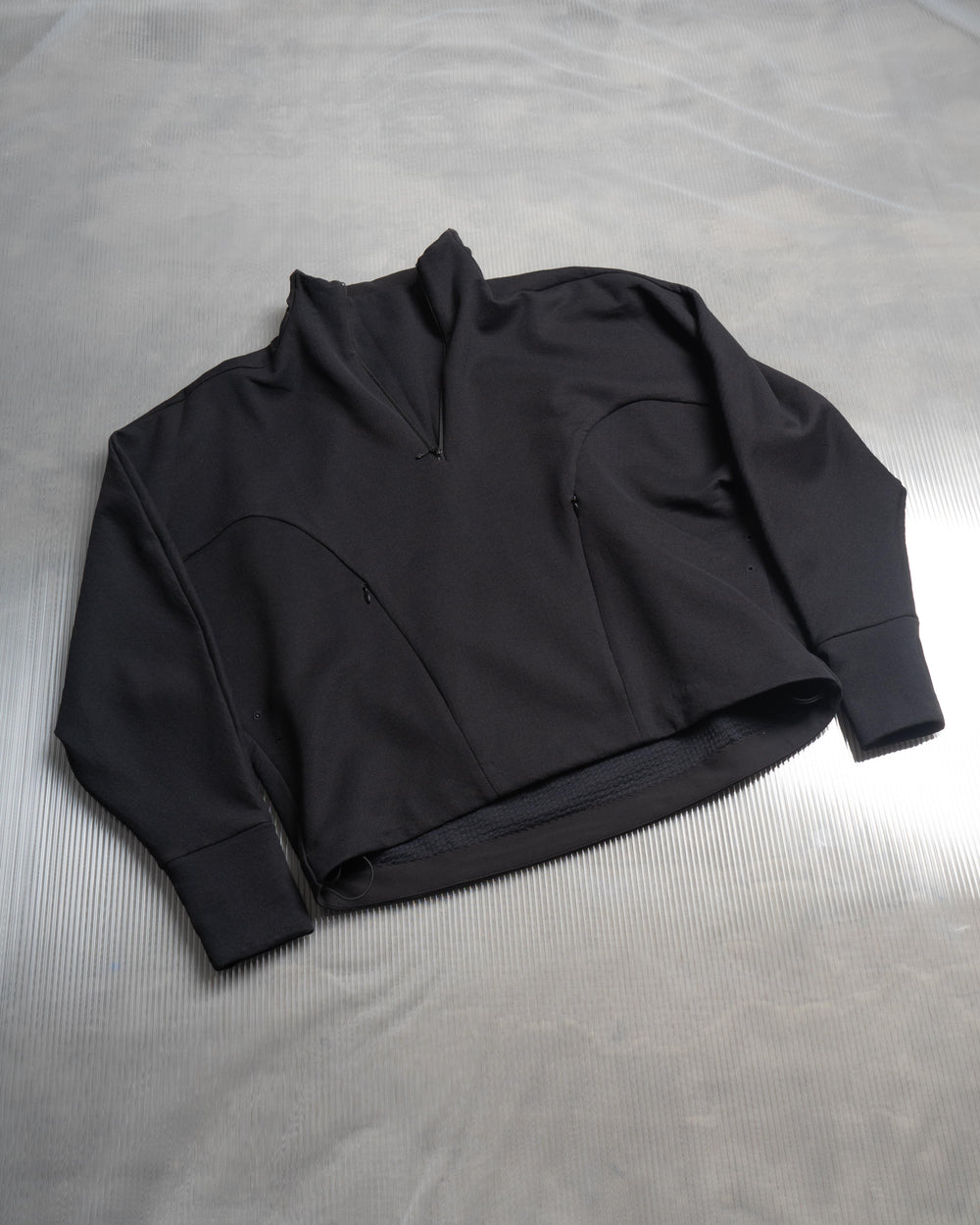 Bubble Zip Top - Black
