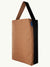 Waterproof Canvas Large Bucket Two-Tone Tote Bag - Mocha & Black