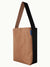 Waterproof Canvas Midi Bucket Tote Bag - Mocha & Black