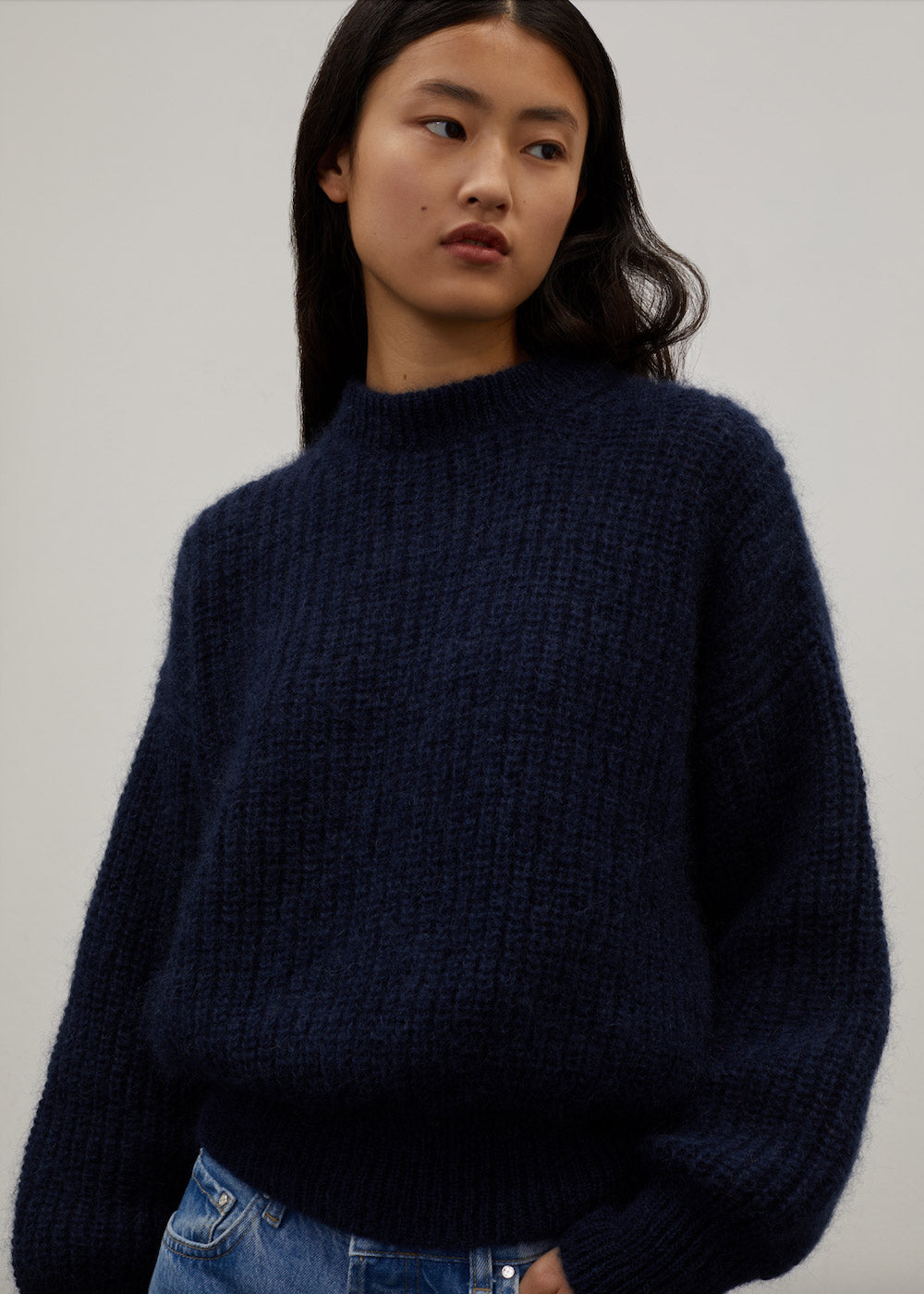 Grace Mohair Sweater - Navy