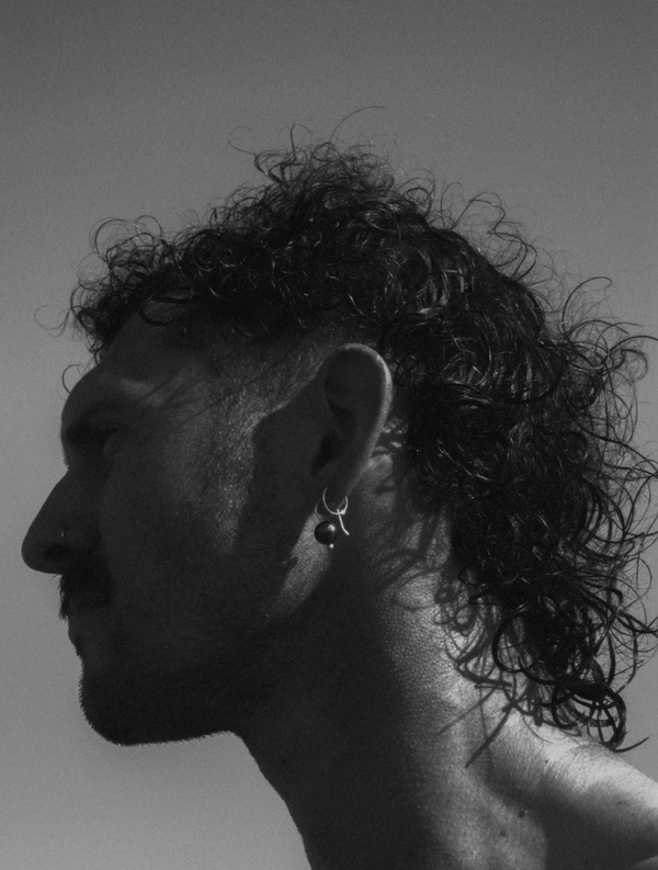 Pin Cushion Pearl Earrings - Tahitian Gray