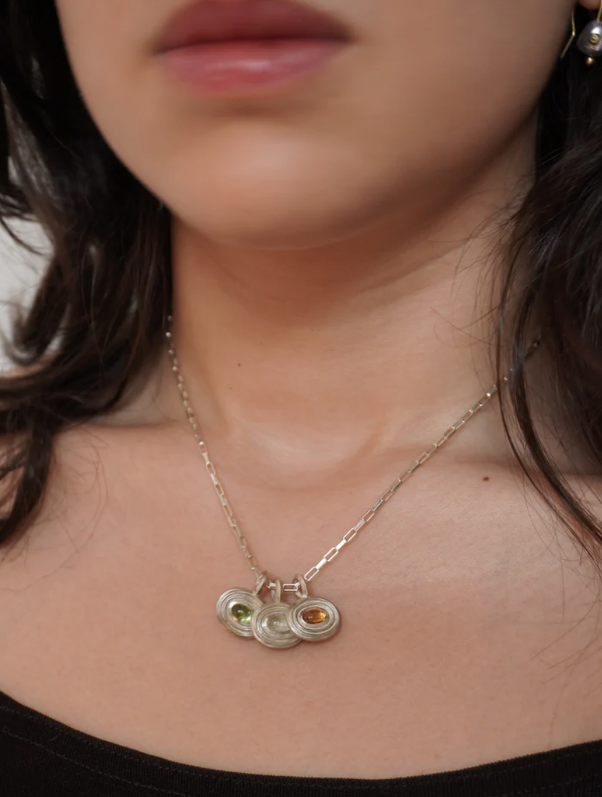 Little Wavelet Pendant - Red