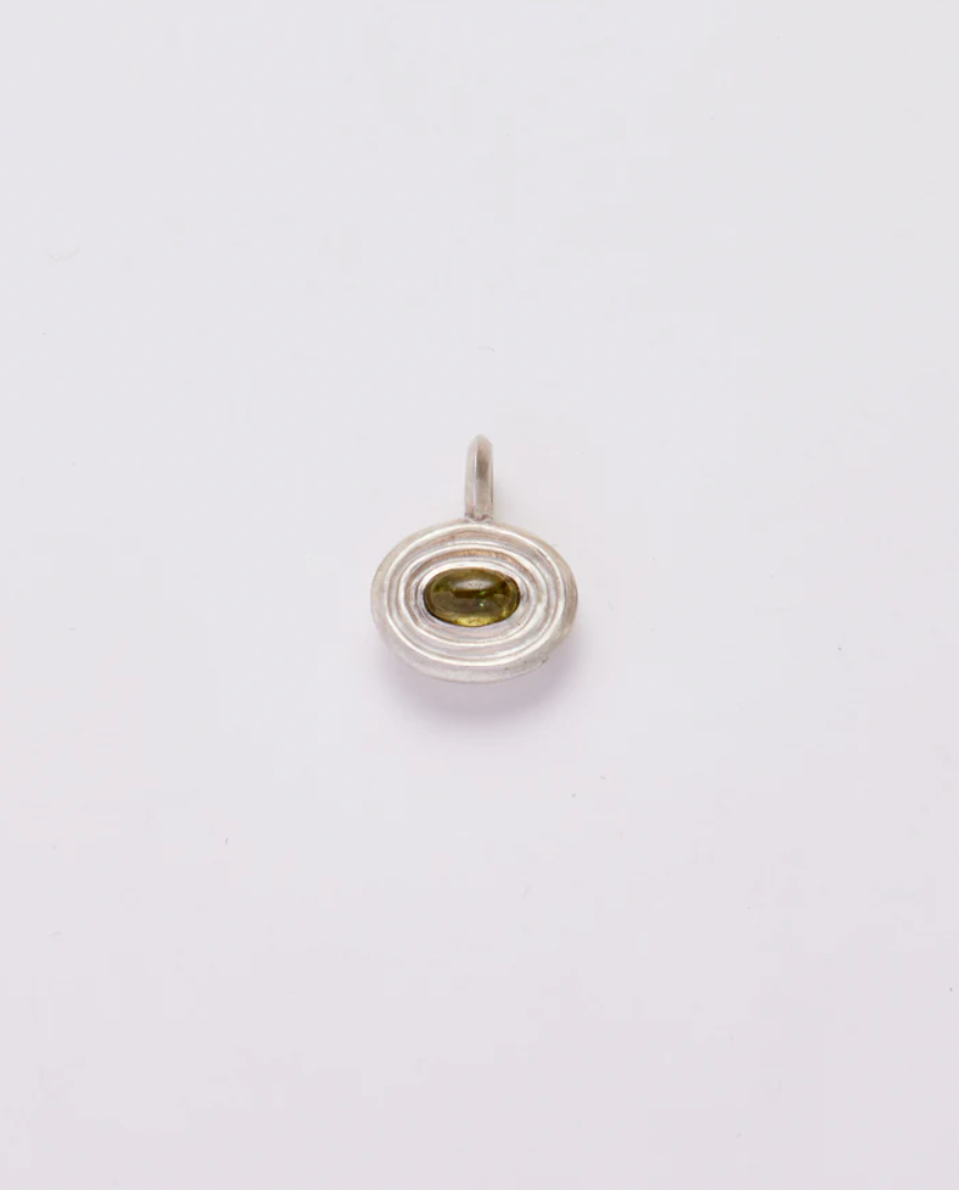 Little Wavelet Pendant - Green Tourmaline