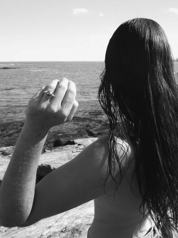 Sling Ring - Tahitian Pearl