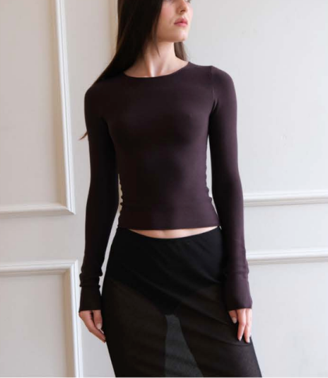 Amina Top – Charcoal