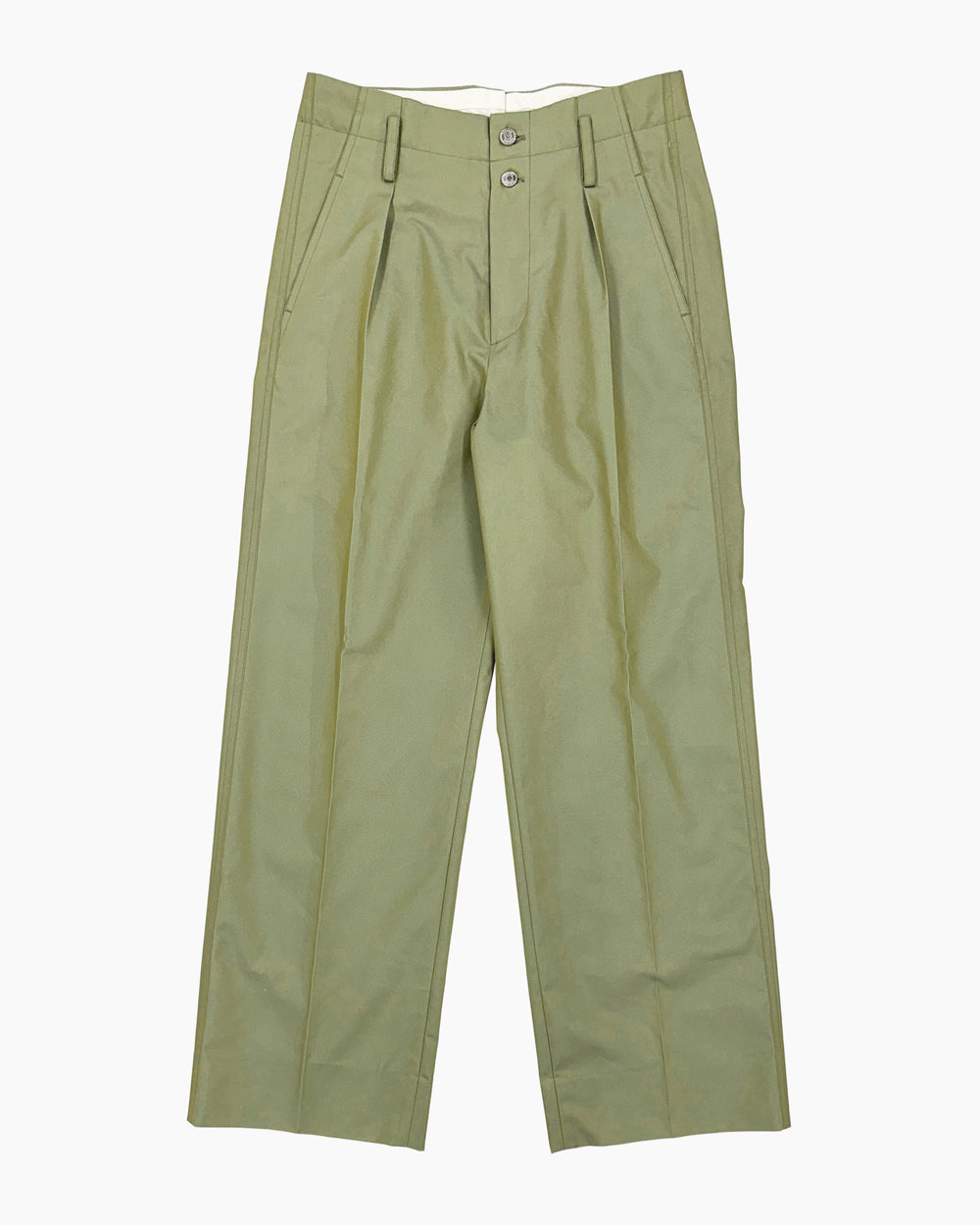 Wide Trousers - Sage
