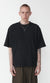 Waffle Boxy Tee - Black