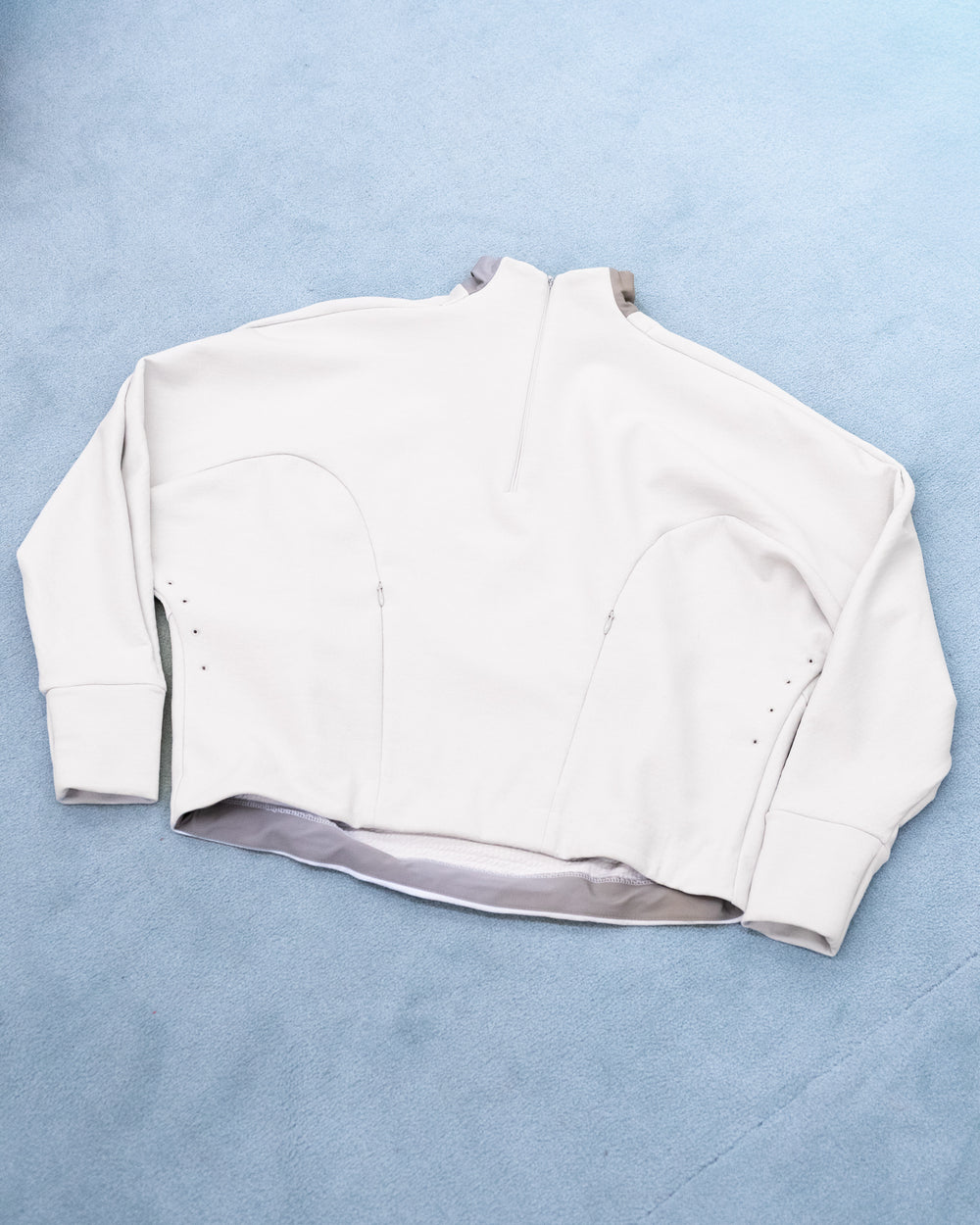 Bubble Zip Top - Grey