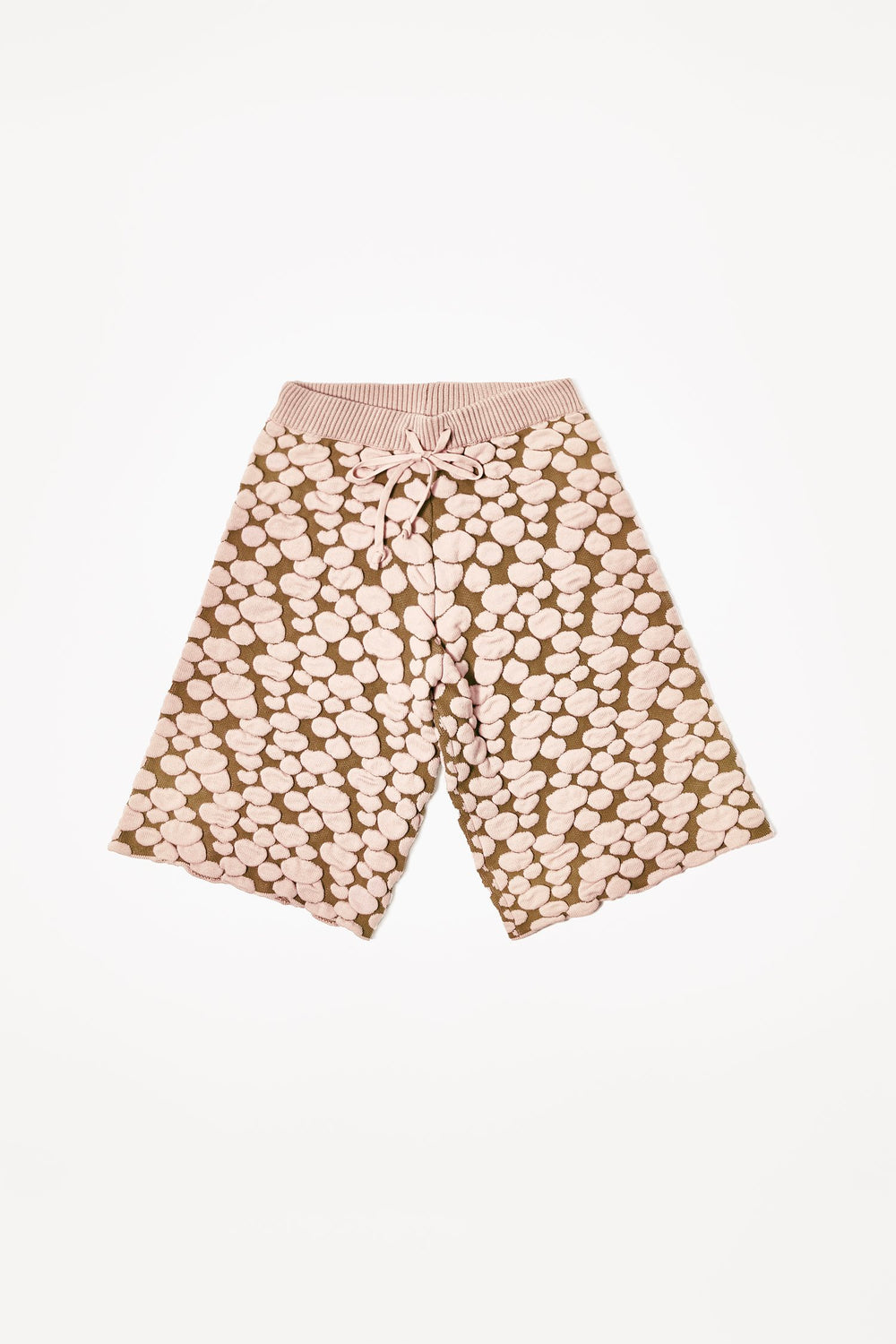 Pink Turtle Bubble Knit Shorts