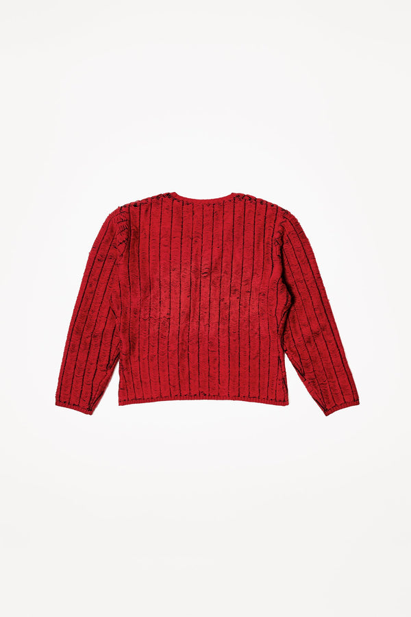 Red Ladder Knitted Cardigan