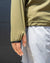Light Flow Half Zip - Olive Brown