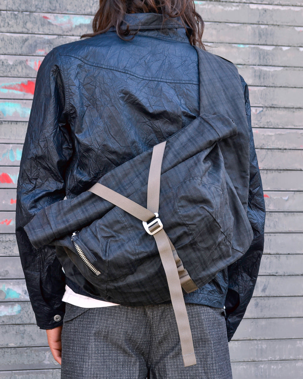 Bubble Roll Bag - Grey Plaid Colin Meredith