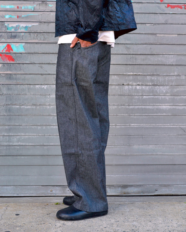 Coin Loop Pant - Grid Stop Denim Colin Meredith