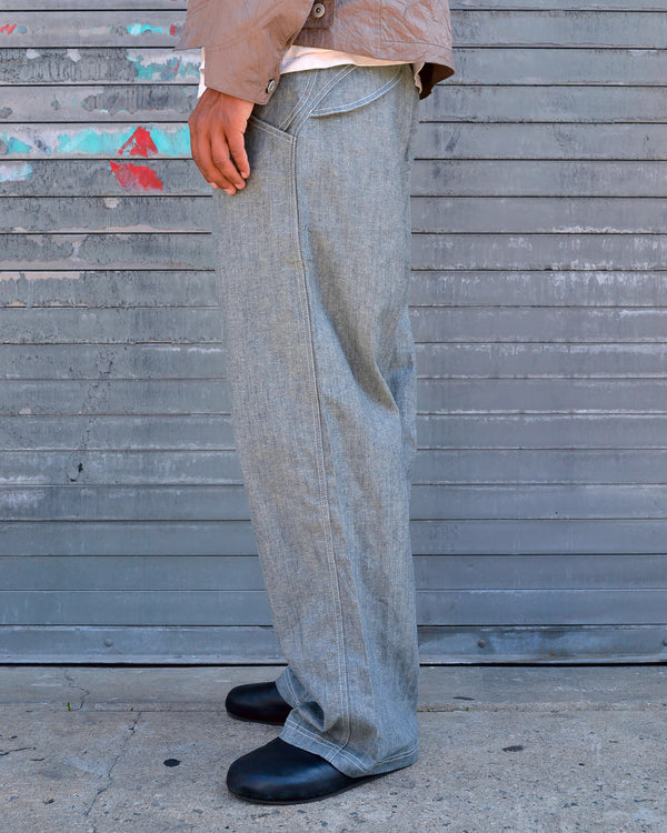 Coin Loop Pant - Linen Denim Colin Meredith