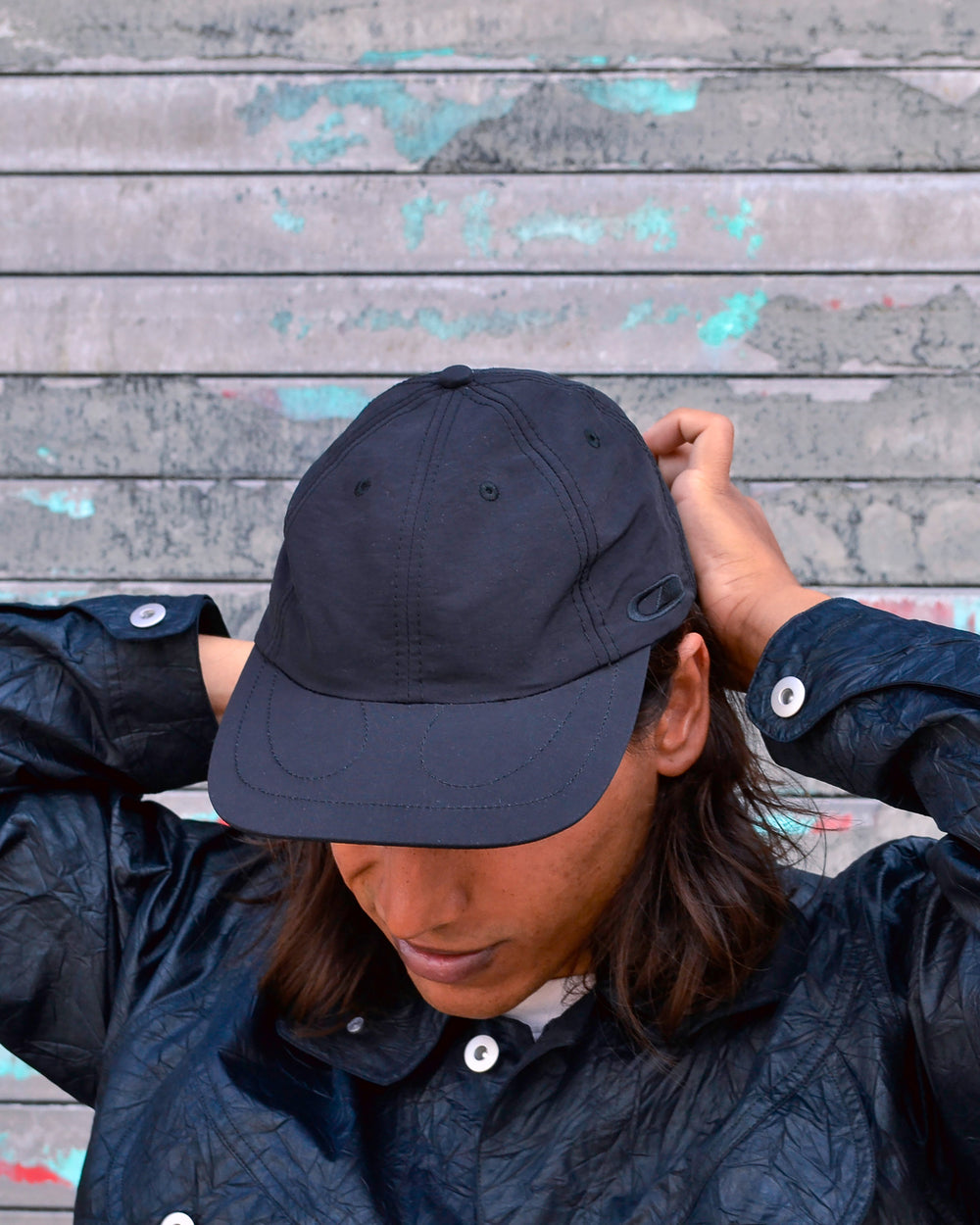 Nylon 6 Panel Hat - Black Colin Meredith
