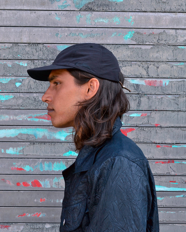 Nylon 6 Panel Hat - Black Colin Meredith