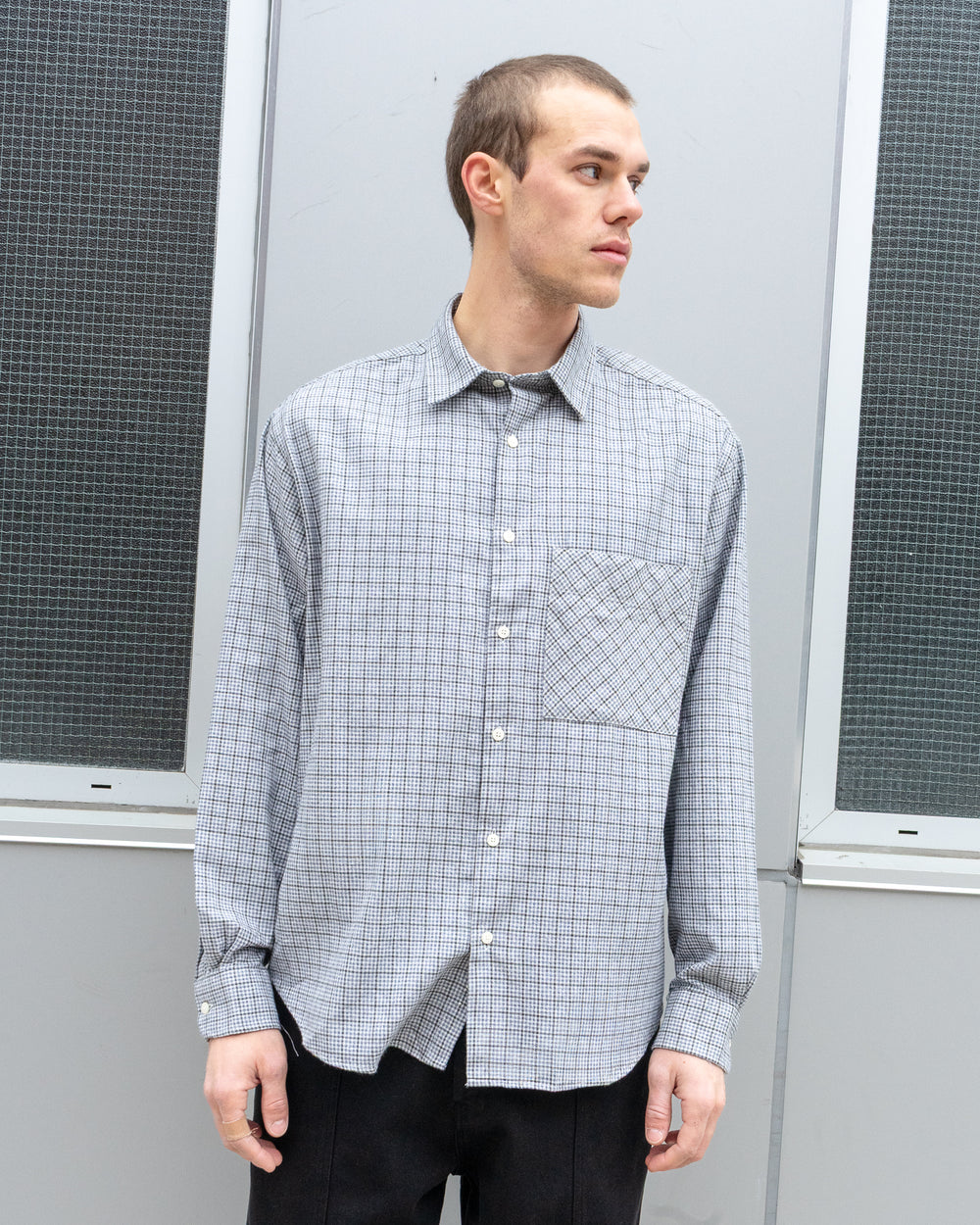 Oversized Shirt - Check Blue