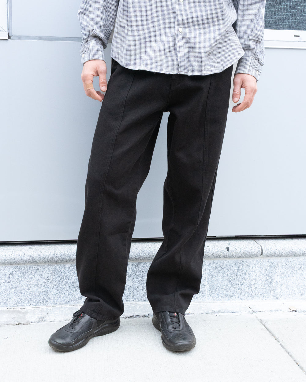 Big Seam Pants - Black Fairly Normal