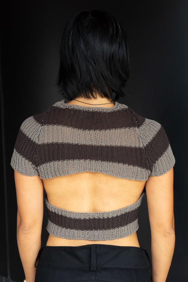 Sharpie Girl Raglan - Brown/Grey