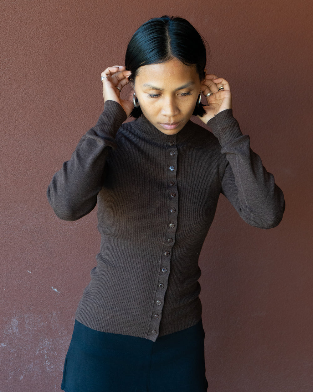 Mylah Cardigan - Brown