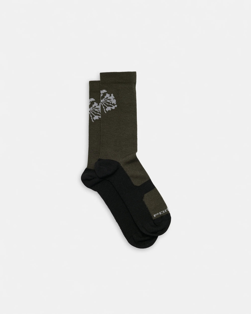 Pattern Active Sock - Dark Olive