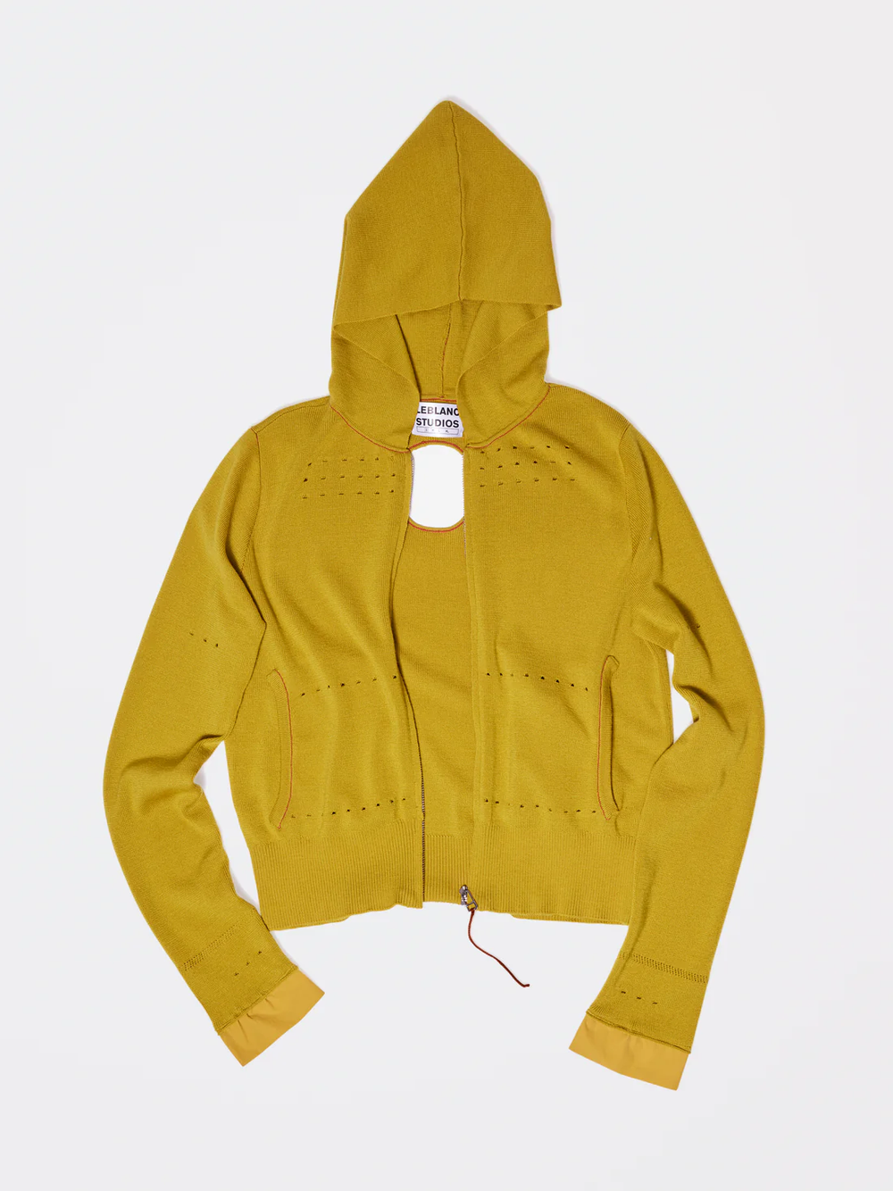 Yani's Salon Knitted Hoodie - Yellow
