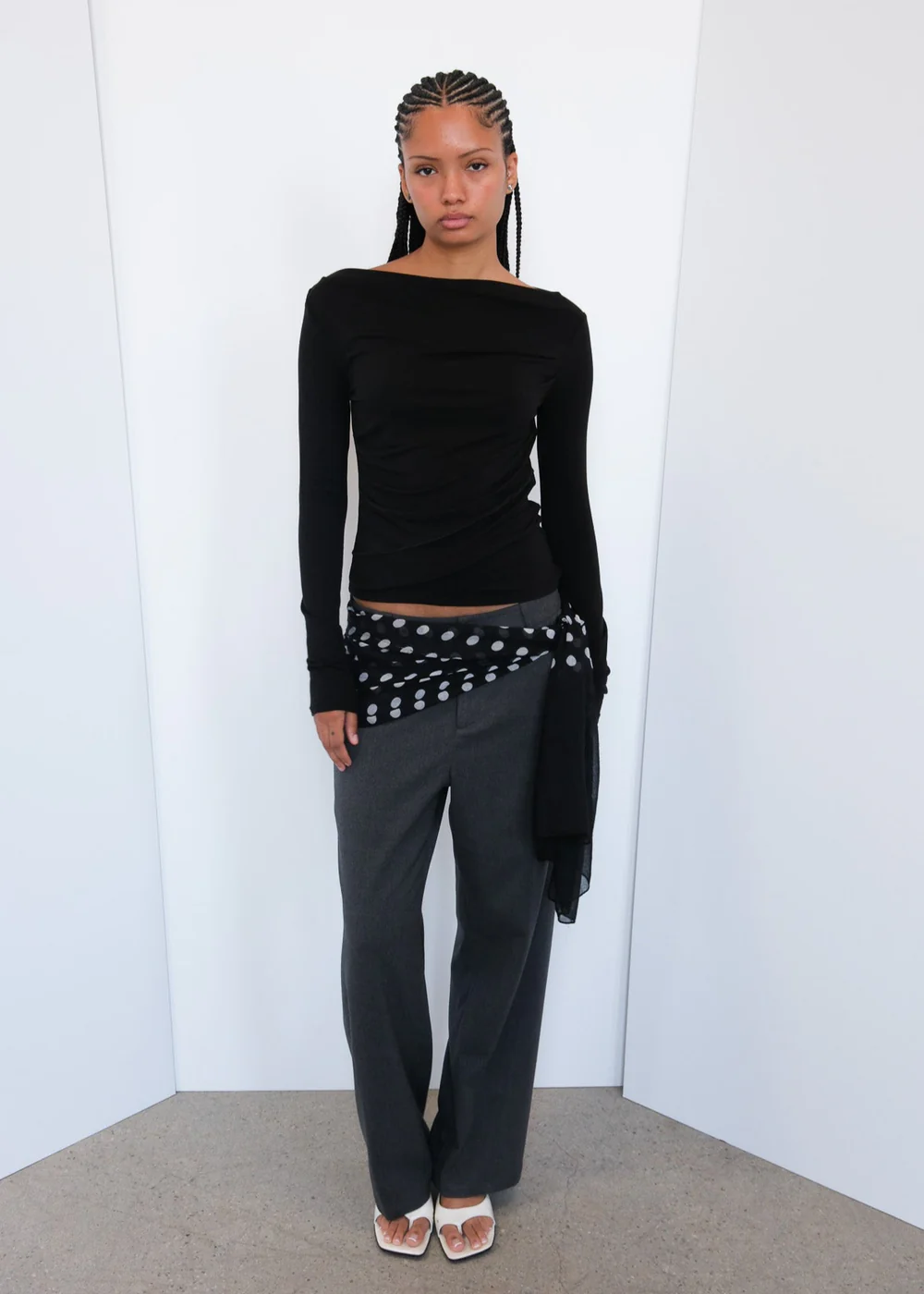 Drew Top - Black Geel