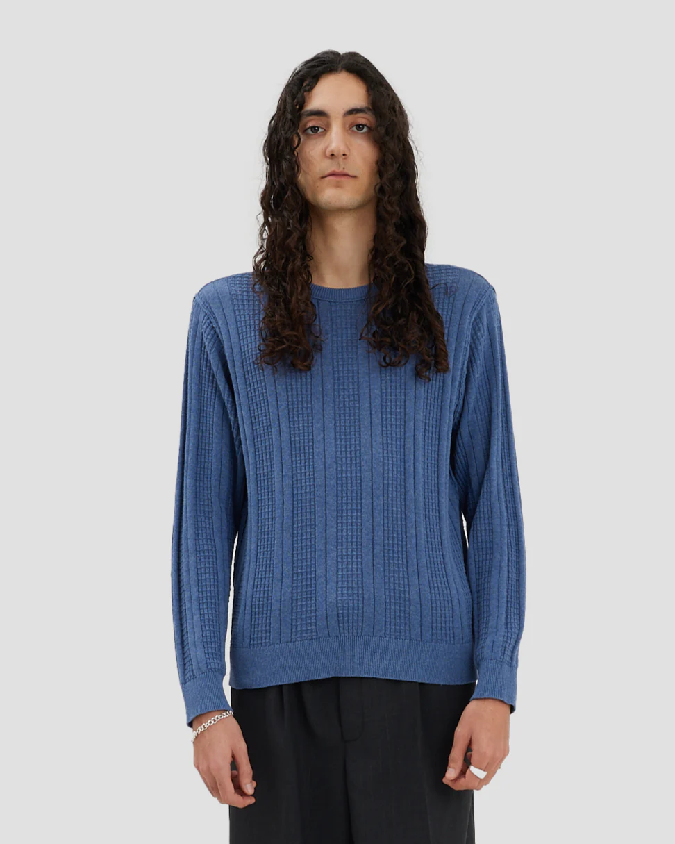 Cotton Crewneck - Blue