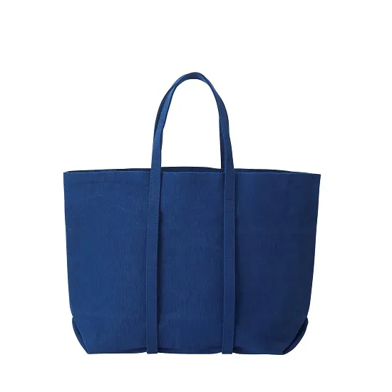 Washed Canvas 6 Pocket Tote M - Blue Amiacalva