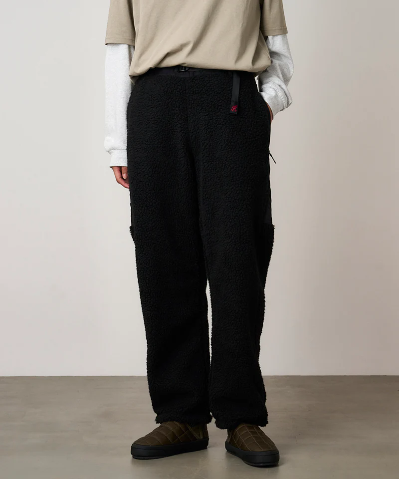 Nylon Sherpa Pant - Charcoal / Black